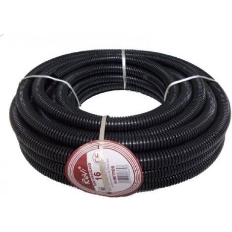 Tubo corrugato 16mm 25 metri  Tubazione corrugata con certificato AENOR per la conduzione di cavi elettrici