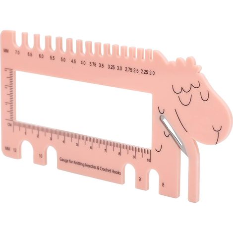 Règle de tricot en plastique forme mouton, outil mesure (1/5)