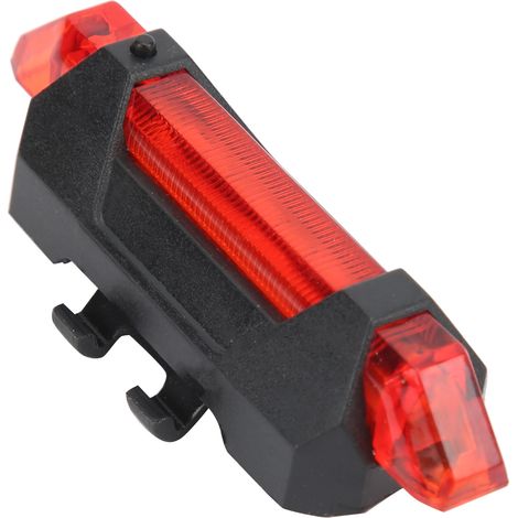 USB-wiederaufladbares Fahrradrücklicht, LED-Warnleuchte, Fahrradzubehör, Rot (1/5)