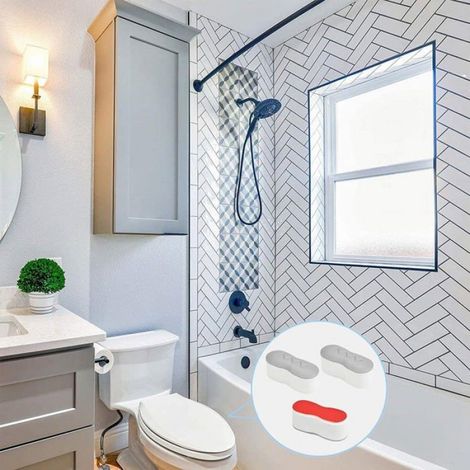 Housse siège toilette universelle adhésif - 8, Anti-bruit famille hôtel hôpital accessoire salle bain - Blanc Aucuneary (1/5)