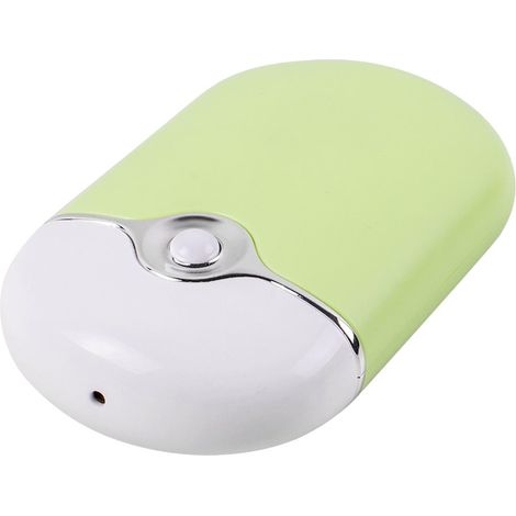 Ventilateur sans pales rechargeable par USB (vert), convient à une utilisation intérieure et extérieure. (1/5)
