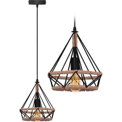 DECKENLAMPE GEOMETRIC LOFT ROPE APP678-1CP