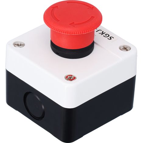 Bouton d'arrêt d'urgence étanche SGKJ-1N, interrupteur à champignon pour circuits de commande automatique, station de sécurité, protection IP, usage industriel (1/5)