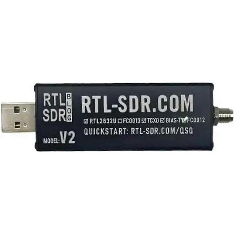 Récepteur radio logicielle USB RTL-SDR V2 avec antenne, 22-948,6 MHz, tuner RTL2832U FC0012 (1/5)