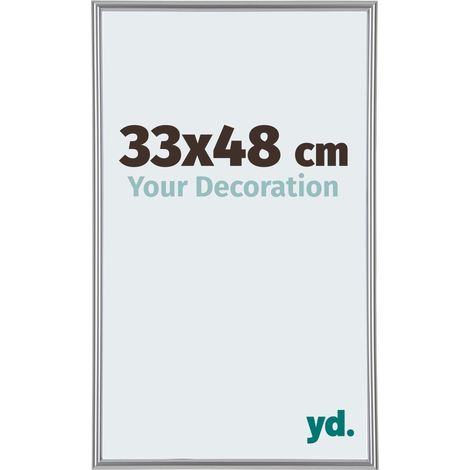 Cadre Puzzle 33x48 cm - Argent Brillant - Plastique - Annecy. (1/5)
