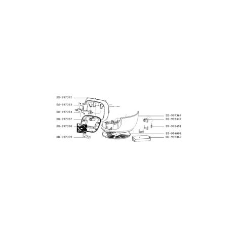 Corps inférieur (repère SS-997367) COOKEO