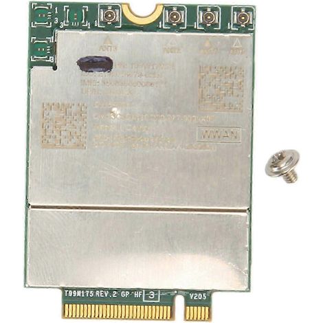 Carte réseau sans fil 5G T99W175 compatible avec les ordinateurs Dell Latitude 9420 2-en-1, 9430 2-en-1 et 9520 2-en-1, ainsi qu'avec les modèles Dell 7560 et 7760 (module de carte réseau 4G Smart M.2 (1/4)