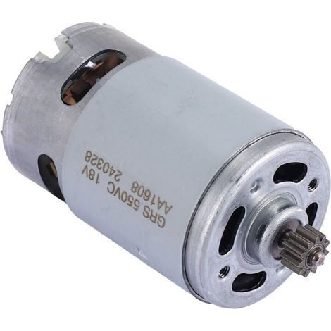 Motor de CC RS550 de 18 V y 19500 RPM con 11 dientes, dos velocidades y caja de engranajes de alto par para taladro/atornillador eléctrico. (1/4)