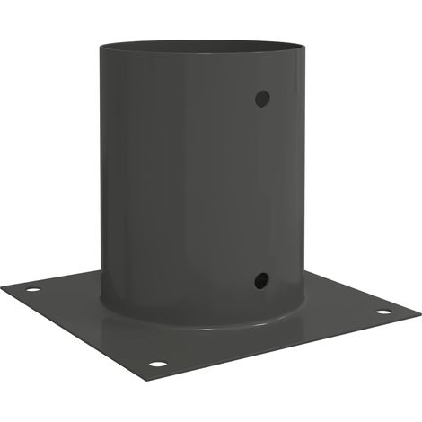 Round Ground Anchor 12 pcs Anthracite 18 x 18 x15 cm Metal vidaXL