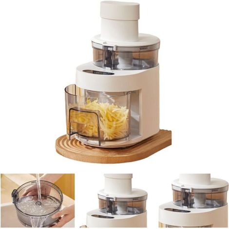 Carrot Potato Cutting Machi, Electric Meat Grinder, Multifunction Kitchen Vegetable Cutting Machine, for Fruit, Pepper, Chilli, Vegetable (1/5)