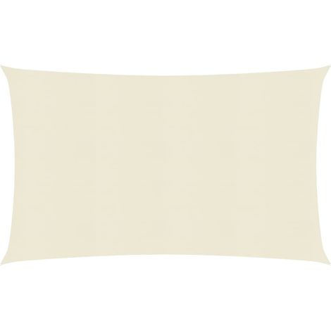 Sun para-Sol estilo vela 160 g/m² 2x4.5 m crema de HDPE