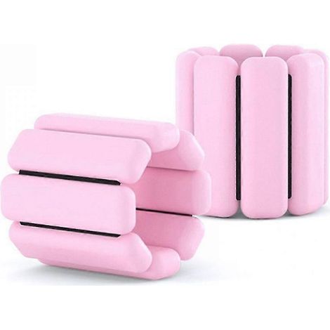 Ensemble de 2 poids roses ajustables pour chevilles et poignets, pour l'exercice et le yoga (1/5)