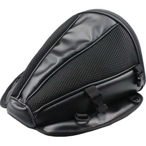 Sacoche de moto grande capacité, antidérapante, imperméable et légère en PU, sac arrière de moto (1/5)