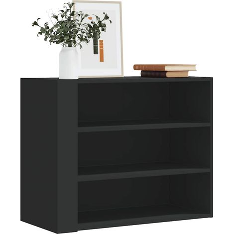 vidaXL Armadietto a Muro Nero 75x35x60 cm in Truciolato