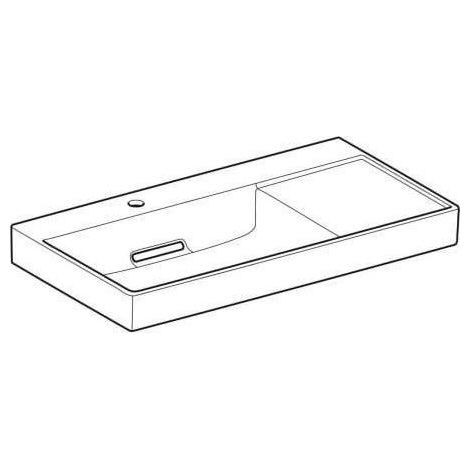 Geberit ONE Waschtisch Abgang horizontal, Ablagefläche rechts, (1/5)