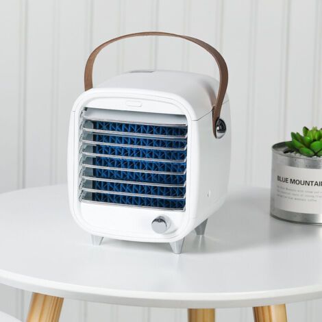 Mini refroidisseur d'air ventilateur de climatisation refroidi par eau petit ventilateur de refroidissement portable de bureau (1/3)