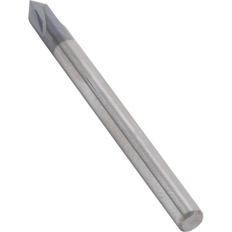 Fraise à chanfreiner 3 dents 60° en acier tungstène pour fraisage et polissage CNC, diamètre 4 x 60° x 50 mm (1/5)