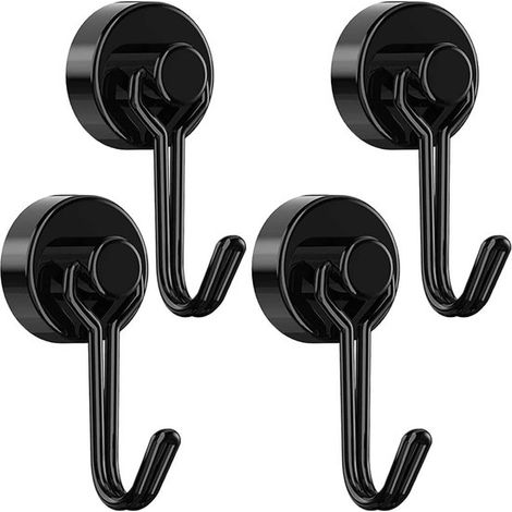 Ganci magnetici, magneti al neodimio, resistenti, 13,6 kg (30 libbre), antiruggine, per frigorifero, forno, griglia, barbecue, chiavi, porta attrezzi (1/4)