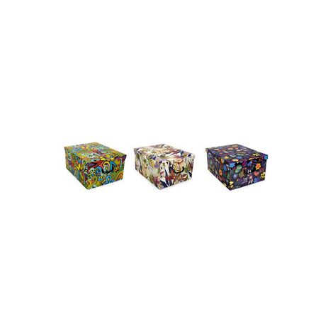 SCATOLA IN CARTONE 50X39XH25,4CM FANTASIE ASS- 1,0 pz