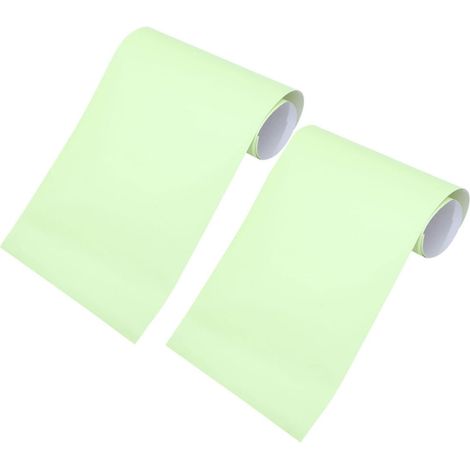 Film Autocollant Phosphorescent Pet 2pcs Vert Clair pour Voiture et Panneaux, Améliore la Visibilité, Bureau et Maison (1/5)