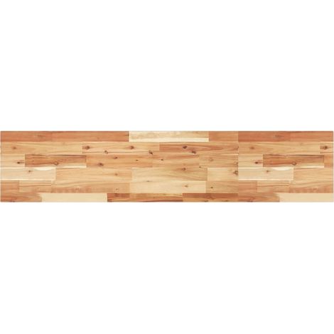 Étagère murale,Étagère flottante 140x30x2 cm acacia massif finition à l'huile CFW54213 (1/5)