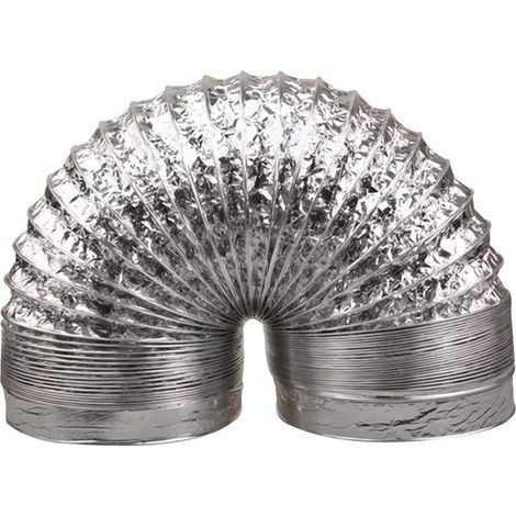 1 pièce 1,5m Dicker Feuille d'aluminium Tuyau d'arrosage pour tuyaux d'aération Ø 170 mm (1/2)