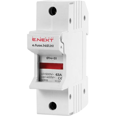 E.NEXT i0300004 Sicherungssockelschalter für Zylindersicherungen 14x51 1P 63A AC