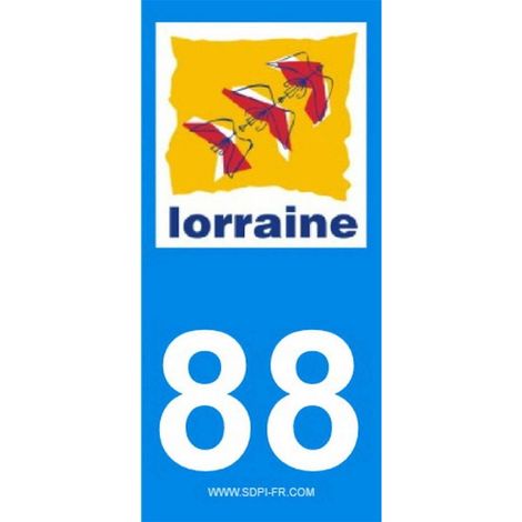 ADHESIFS REGION DEPARTEMENT 88 GRAND EST X2