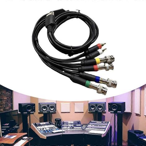 Câble adaptateur RGB : connecteur pour connecter les consoles de jeux aux moniteurs compatibles RGB (1/4)
