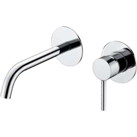 Mice - Rubinetto monocomando bidet - Miscelatore bagno WC - Rubinetteria bagno acqua calda/fredda - Colore Cromo - BDAR025-2 (1/4)