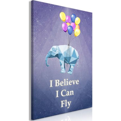 Tableau Imprimé "Flying Elephant" 40 x 60 cm (1/2)
