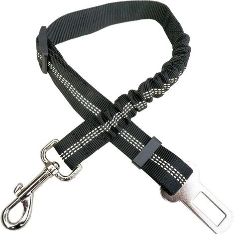 Ceinture pour Chien Ceinture Chien Voiture avec Système d'absorption Des Chocs et Mousqueton Solide Réglable Harnais pour Chien et Chat
