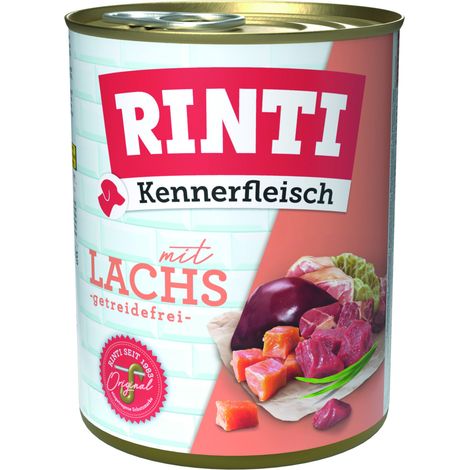 Rinti Kennerfleisch Hundenassfutter Adult getreidefrei 800 g Lachs bei Kartonabnahme