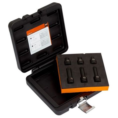 BAHCO - Coffret de 6 douilles à chocs XZN 1/2", pour freins