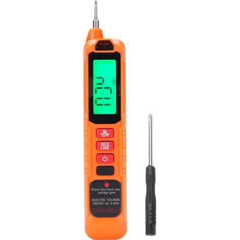 Multifunktions-Wechselspannungsprüfer 12V-300V mit LCD-Bildschirm und akustischem Alarm