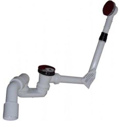 Viega Citaplex Vidage de baignoire avec trop-plein obturable clic clac chrome (1/5)