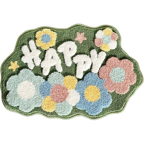 absorbent bath mat made of soft microfiber for entrance door