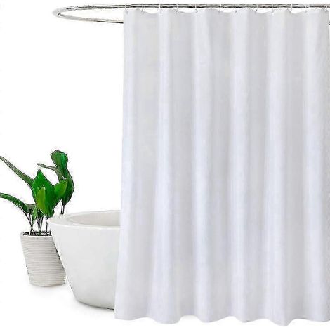 Rideau de douche extra large 240 x 180 cm (95 x 72 pouces), résistant à la moisissure, imperméable, blanc 2025 (1/4)