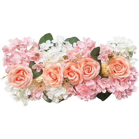Blumengesteck für die Tischmitte, florale Tischdekoration, gelbes Kunstblumengesteck, 52 cm lang x 28 cm breit (1/2)