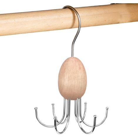 Porte-Ceintures pour Placard - Porte-Cravates Rotatif à 360° en Bois,Organisateur Porte-Ceintures pour Placard,pour Chaussettes Soutiens-Gorge écharpes Chapeaux débardeurs Maison Hommes Femmes (1/5)