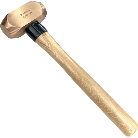 Marteau plat en cuivre avec manche en bois 350 mm (1/5)