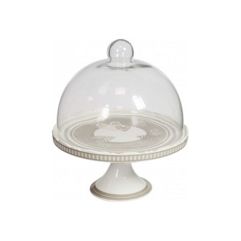BRANDANI - ALZATA CON CUPOLA LINEA BATTICUORE IN PORCELLANA