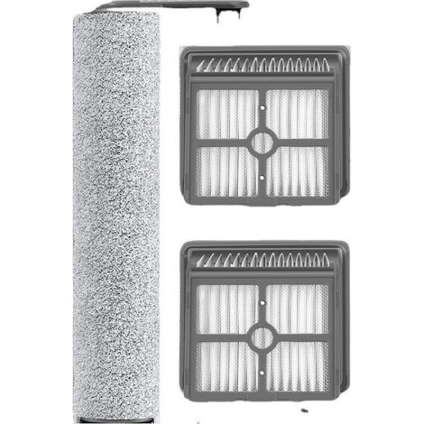 Spazzola a rullo + filtro per aspirapolvere a secco e a umido H12/H12S/H11S, set di accessori, 1 spazzola a rullo + 2 filtri -Crezuo