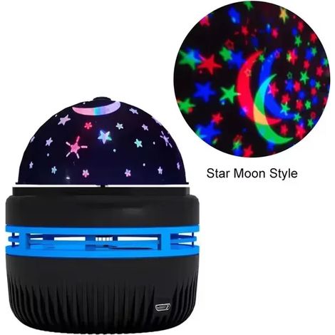Projecteur de lumière LED, en forme de boule, sur le thème de Noël, alimenté par USB, pour la chambre, les fêtes, les événements et pour créer une ambiance lumineuse.-AquaForge (1/5)