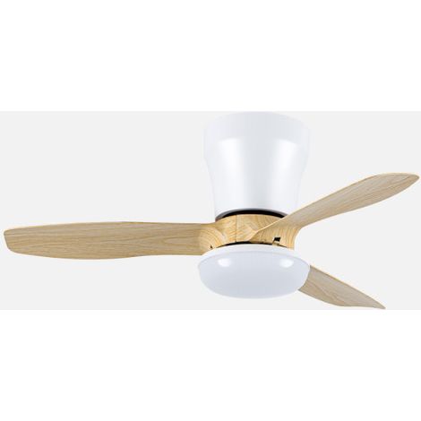 Ventilador Dc Cain 15w 1800lm Blanco/haya 3aspas 62d 300 0k4200k6500Kk Regulable Intensidad+Remoto+temporizador+memoria (1/3)