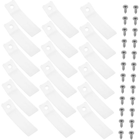 50 Ensembles Non Slip Furniture Drawer Stops With Screws Transparent Plastic Drawer Stoppers For Dresser Tracks Repair And Stable Storage (1/5)