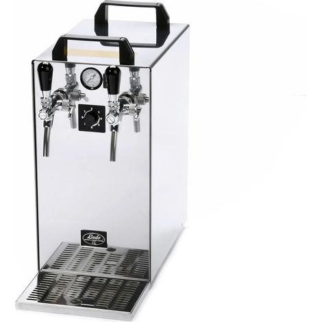 Zapfanlage Kontakt 40/K PROFI 2-leitig 50 L/h Trockenkühlgerät Membranpumpe Druckregler Edelstahlgehäuse Green Line umweltfreundlich