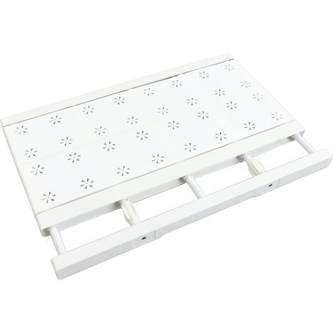 Étagère de penderie pliable, gain de place, sans trous, grande capacité de charge, compartiments pour vêtements, 30-40 cm / 11,8-15,7 pouces (1/5)