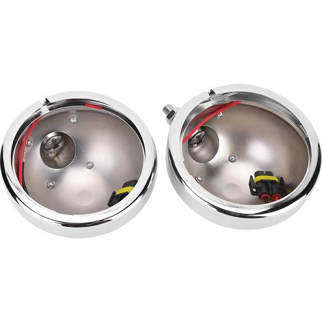 jeux de boîtiers de phares antibrouillard de 4,5 pouces pour moto, couvercles de phares antibrouillard en alliage d'aluminium (1/5)