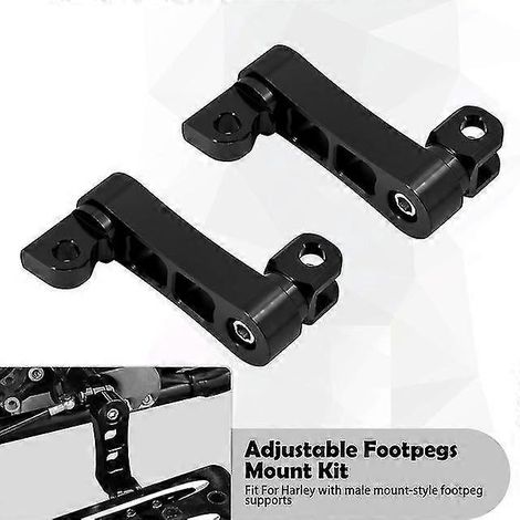 Motorrad-Soziusfußrasten-Montagesatz Highway Pegs, männliche Befestigung, Fußrastenklemmen-Stützverlängerungen, Halterung für Harley Dyna Softail – Fußrastenhalterung C (1/5)